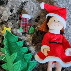 Madeline Christmas set 1999 by Eden LLC 8"